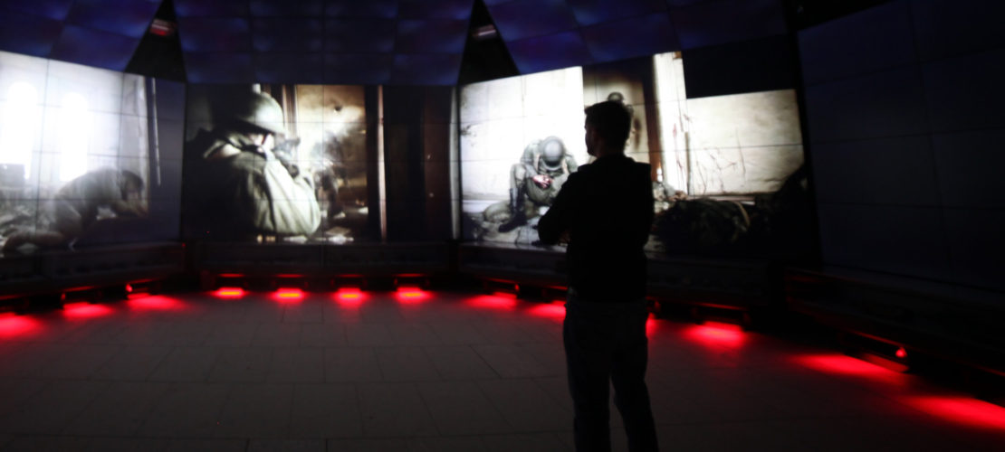 Salle immersive avec un film en 360° sur le Général Australien Sir John Monash à Villers-Bretonneux