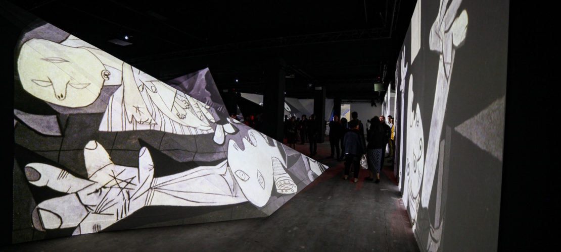 Exposition-Imagine_Picasso-Encore_B-Lililillilil-Alabama-VIDEMUS-Lyon-Octobre-2019-Videomapping-WATCHOUT-Guernica