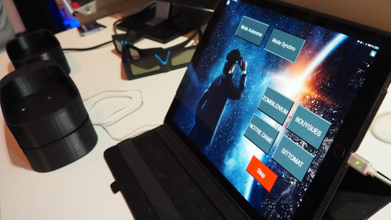 Interface de contrôle des casques VR