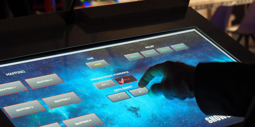 Pupitre interactif et tactile pour présentation